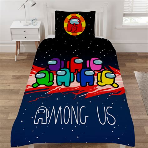 among us bedding|among us bedding single.